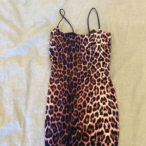 Nasty gal cheetah print tight dress